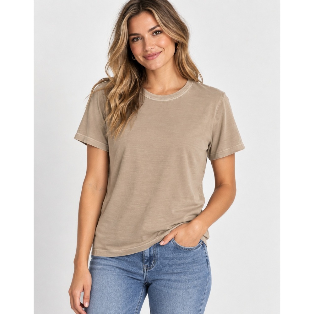 Madewell Northside Vintage Tee XL Sun-faded Tan Cotton Short Sleeve NWT Flaw